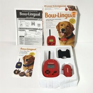 Takara Bow-Lingual Dog Translator Collar Set in Red